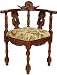 Queen Anne Corner Chair - Golden Flowers