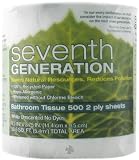 Seventh Generation Bathroom Tissue, 2 Ply, 500-Count (Pack of 48)