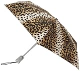 Totes Basic Automatic Umbrella,Leopard,One Size