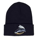 Manchester Wolves Arena Football Logo Knit Hat - Beanie - Black
