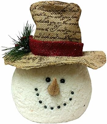 Small Burlap Snowman Head