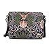 Blue Flower and Bird William Morris Strawberry Thief Tapestry Mini Satchel Cross-body Purse Bag with Adjustable Strap also as Small Shoulder Bag by Signare (XB02-STBL)