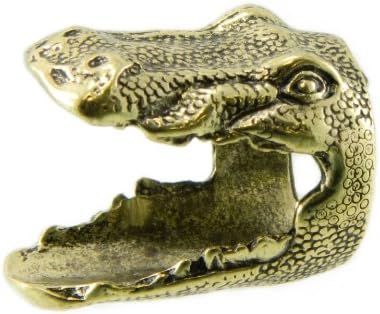 Antiqued Brass Alligator Statement Cocktail Ring "You Accessorize"