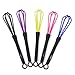 Tinksky 5pcs Plastic Whisk Whip Mixer Stirrer Whisk (Random Color)