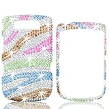 Talon Full Diamond Bling Phone Shell for Blackberry 9800 Torch Bold (Rainbo ....