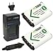 Wasabi Power Battery (2-Pack) and Charger for Sony NP-BX1 and Sony Cyber-shot DSC-HX300, DSC-RX1, DSC-RX100, DSC-WX300, HDR-AS10, HDR-AS15
