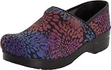 Dansko Womens Vegan Pro Black Starburst Clog