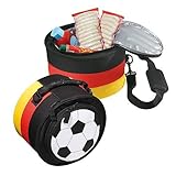 Deutschland Grillset mit Kühltasche und Kohlegrill aus Metall im Deutschland-Look von noTrash2003