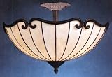 LAMPS BEAUTIFUL Tiffany Lamps, Urban Traditions Semi-Flush Ceiling Fixture by Kichler--Excellent Customer Service--See our Feedback