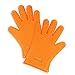 KitchCo Silicone Heat Resistant BBQ and Cooking Gloves - Directly Manage Hot Food - Orange