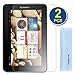 GTMax 2-Pack Premium HD Guard Film Clear LCD Screen Protectors for Lenovo IdeaTab A2107 7-inch Android Tablet Microfiber Cloth