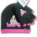 iCarly Girl's Black Knit Beanie Hat and Glove Set (7-14)