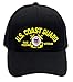 Patchtown US Coast Guard - Iraqi Freedom Veteran Hat/Ballcap (Black) Adjustable One Size Fits Most