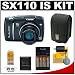 Canon PowerShot SX110 IS 9.0MP Digital Camera (Black) + Canon PSC-85 Case + Precision Design Accessory Kit