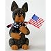 Australian Cattle Dog (Blue Merle) Patriotic Pup Figurine