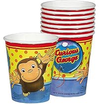 Curious George Cups 8ct