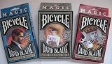 David Blaine 3 DECK SET Magic Trick in Bicycle Playing Cards