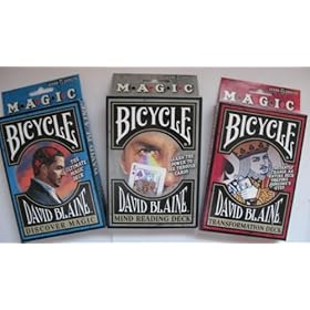  David Blaine 3 DECK SET Magic Trick in Bicycle Playing Cards