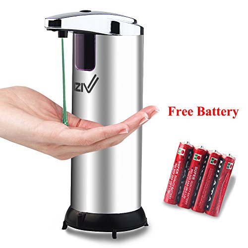 iZiv(TM) Automatic Touchless Sensor Soap Dispenser 3 Mode 250ml for Bathroom and Kitchen