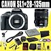 Canon EOS Rebel SL1 18.0 MP CMOS Digital Camera + Canon EF 28-135mm f/3.5-5.6 IS USM Standard Zoom Lens + LP-E12 Replacement Lithium Ion Battery + External Rapid Charger + 16GB SDHC Class 10 Memory Card + 72mm 3 Piece Filter Kit + Mini HDMI Cable + Carrying Case + Full Size Tripod + Multi Card USB Reader + Memory Card Wallet + Deluxe Starter Kit DavisMAX Bundle