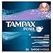 Tampax Pearl Tampons for Women, with LeakGuard Braid, Light Absorbency, Unscented, 36 Count