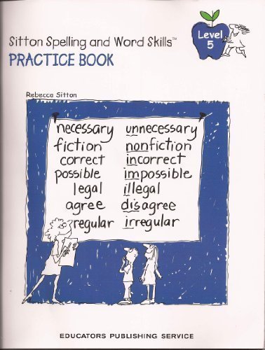 Rebecca Sitton's Practice Book for Learning Spelling and Word Skills for Students (Level 5)