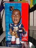 MARSHALL FAULK RAMS BOBBLE HEAD HAND PAINTED NEW IN BOX!