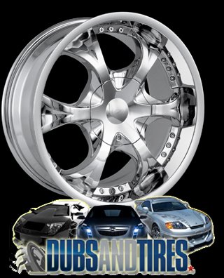 MPW MP203 Chrome - 22 x 9.5 Inch Wheel