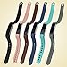 Fitbit Alta Accessory Band, Boomdealer Genuine Leather Wrist Band Strap For Fitbit Alta Activity and Sleep Tracker (Available in 2 Sizes, 6 Colors)