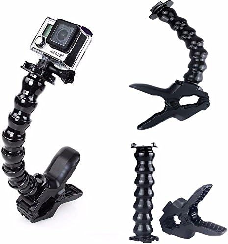 RCW Jaws Flex Clamp Mount + Adjustable Neck for Gopro Hero 4 3 2 Camera Accessories