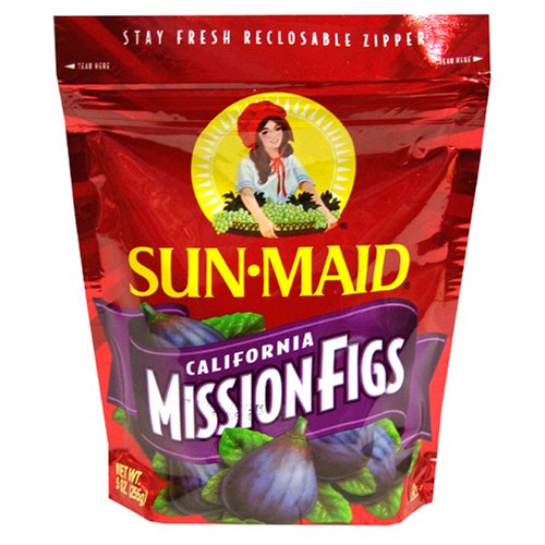 Sun Maid Mission Figs, 9-Ounce Bags (Pack of 6) by Sun Maid