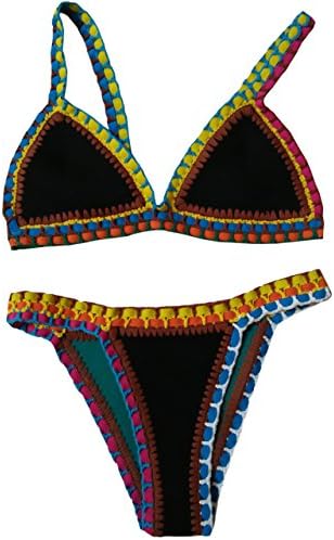 Xidi Womens Fashion Bikini Sports Bathing Suit Swimsuits Beachwear Black Small ( US 0-2 )