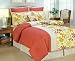 Wild Flower 8 pc Bed in a bag comforter, yellow/Orange King
