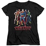 UPC 609328371818 product image for Trevco Jla-In League Short Sleeve Womens Tee, Black - Large | upcitemdb.com
