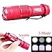 Enjoydeal Mini 1200LM CREE Q5 LED Zoomable 3 Modes Flashlight Hiking Torch Lamp Red