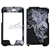 BLACK WING SKULL SNAP ON HARD SKIN FACEPLATE COVER CASE FOR APPLE IPOD TOUCH ITOUCH 2ND GEN 3RD GEN + PREMIUM LCD SCREEN GUARD
