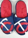 Minnesota Twins 2011 Big Logo Two Tone Hard Sole Slippers - L