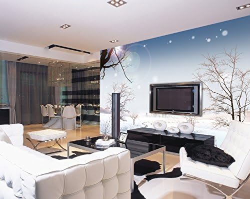 White Winter Wonderland Pine Tree With Heavy Snow Prints On Canvas Landscape Pictures Blue Wall Art Oil Painting For Home Modern Decoration