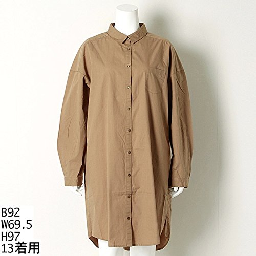 アースミュージック＆エコロジー大きいサイズ(earthmusic&ecology) 【大きいサイズ】シャツワンピース