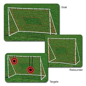 Buy Champro Portable 3-In-1 Soccer Training Goals WHITE 6 X 4