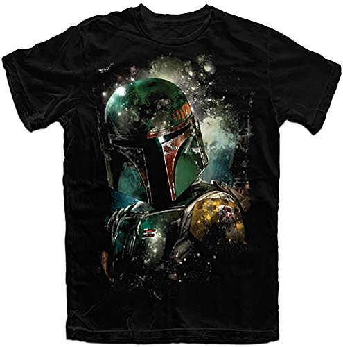 Star Wars Adult Boba Fett Bounty Hunter T Shirt, Black (X-Large)