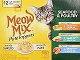 UPC 801874899079 product image for Meow Mix Pate Toppers Seafood and Poultry Variety Pack Wet Cat Food, 2.75 oz, 12 | upcitemdb.com