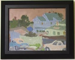 Monterey, Original Oil Painting By Early California Artist, Victor Di Gesu - Framed Artwork