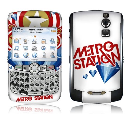  Music Skins MS-MSTA10006 BlackBerry Curve- 8300-8310-8320- Metro Station- Captain America Skin