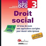 Droit social DCG 3 : 42 fiches de cours avec applications corrigées pour réussir votre épreuve