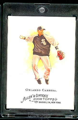 2008 Topps Allen and Ginter # 151 Orlando Cabrera ( Chicago White Sox ) MLB Baseball Card in Protective Display Case!