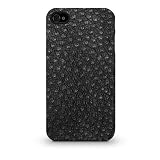 XtremeMac iPhone4/4S用 マイクロシールドスタイルシリーズ 薄型ハードケース ブラック オストリッチ IPP-LM5O-13