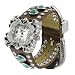 Geneva Platinum Rhinestone Accent Western Watch