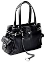 Prada Black Leather BR2958 Tote Handbag