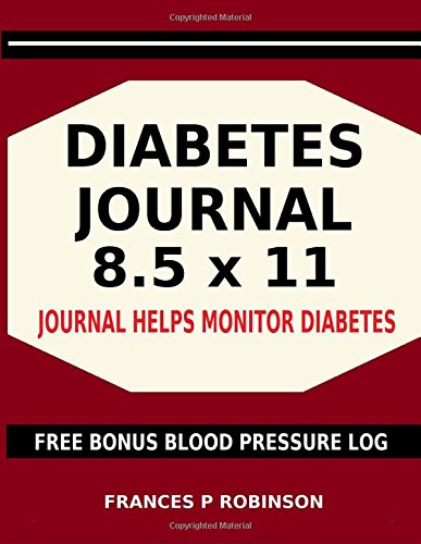 diabetes journal 85 x 11 journal helps monitor diabetes free bonus blood pressure log